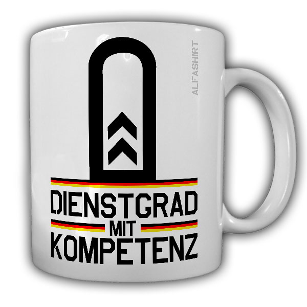 Tasse Oberfeldwebel Dienstgrad Bundeswehr OFw Dienstgrad Schulterklappe #20660
