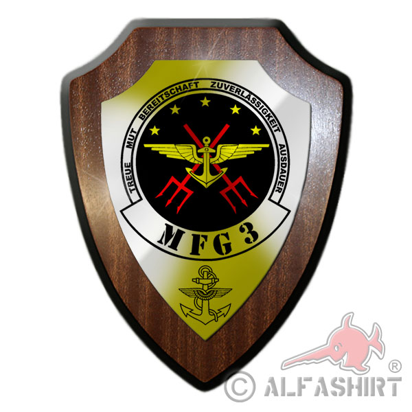 Escutcheon MFG 3 Naval Aviation Squadron BW Pilot Staffel # 18154