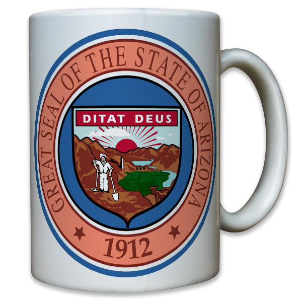 Arizona State Seal Staaten Segler Eroberer Entdecker Einsiedler - Tasse #10488 T