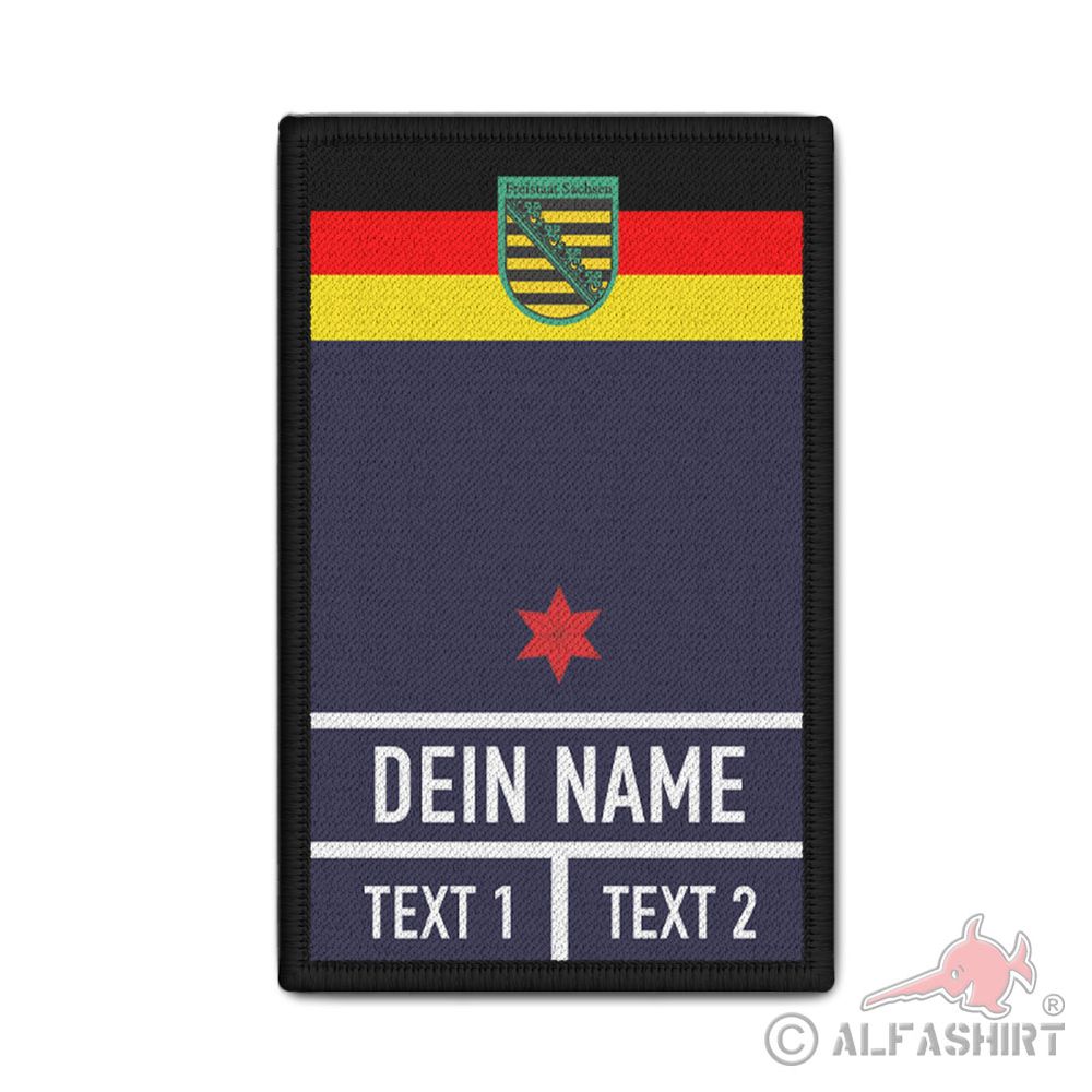 Rank Patch Feuerwehr Sachsen Dienstgrad Berufsfeuerwehr Freiwillige BF #43266