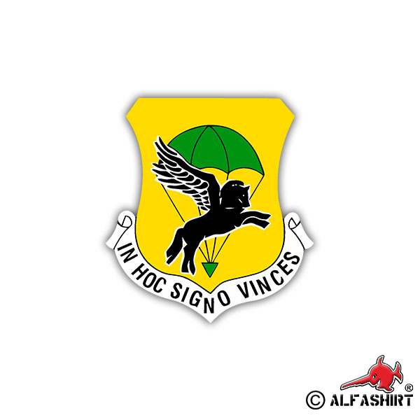 Sticker 2 FschJgBtl 261 Paratrooper Company BW 6x7cm # A1026