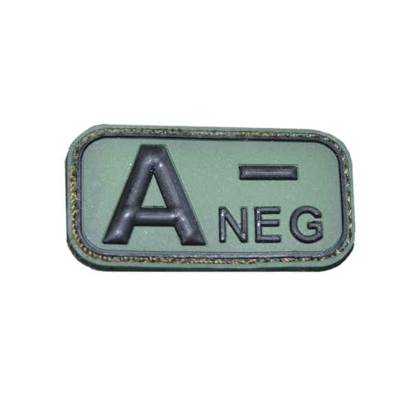 BW Blutgruppen Patch A- NEG Erkennung Blut Sani Uniform Blood 5x2,5cm #18643