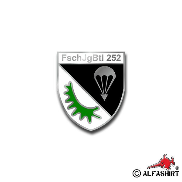 Sticker FschJgBtl 252 Paratrooper Battalion Falli Btl 6x7cm A866