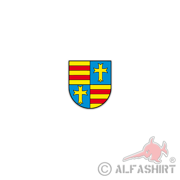 Sticker Free State of Oldenburg Grand Duchy of Lower Saxony 6x7cm A3160