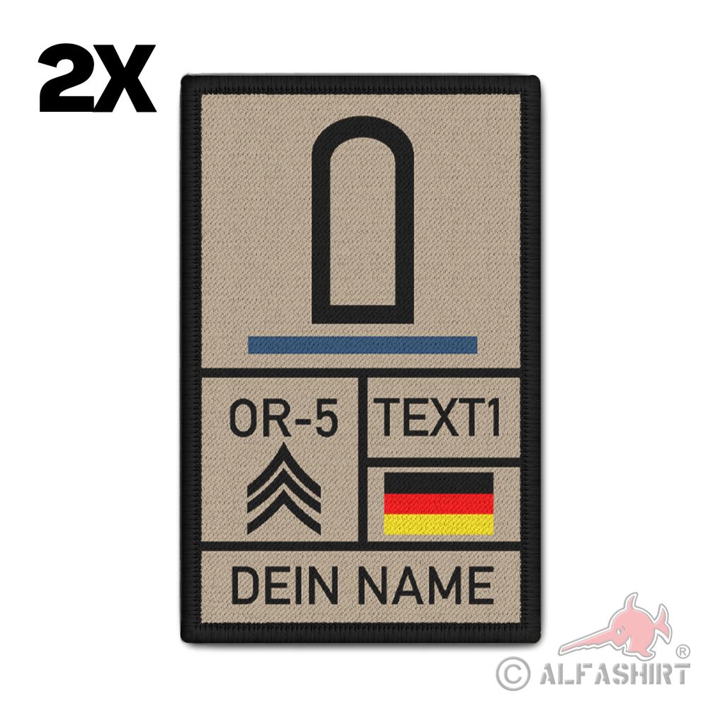 Rank Patch 9,8x6cm Stabsunteroffizier Tropen Sanitätstruppe Bundeswehr #41083