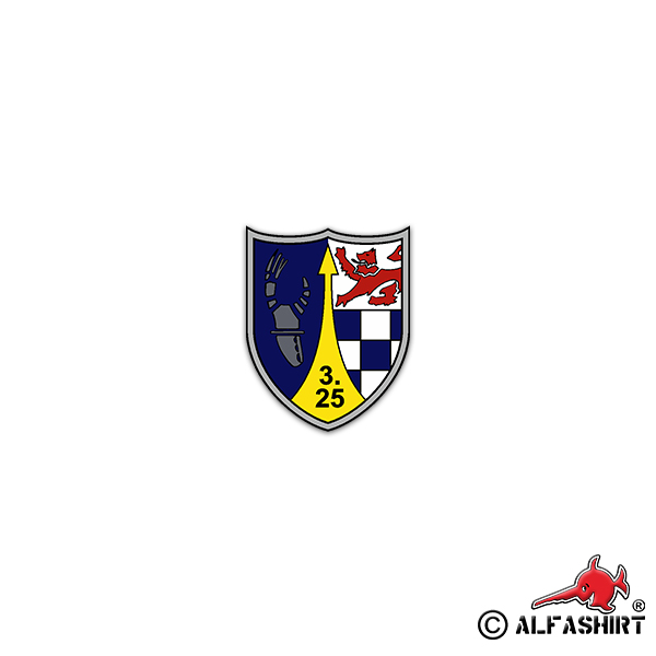 Sticker 3 FlaRak 25 anti-aircraft missiles Military Air Force 6x7cm A2572