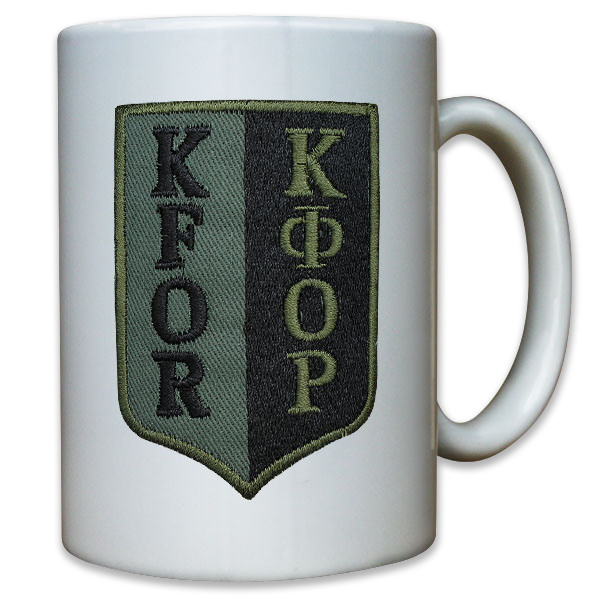 Abzeichen KFOR Kosovo Forces Bundeswehr Andenken - Tasse Kaffee #10939