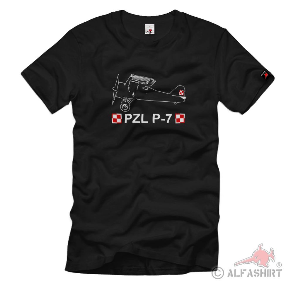Luftwaffe Einheit Pzl-P7 Polnisches Jagdflugzeug T Shirt #2529