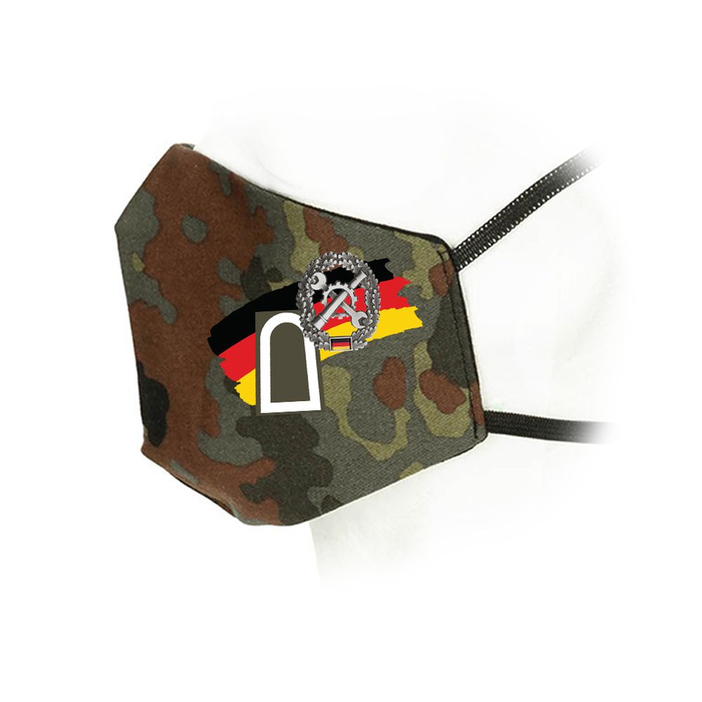 Flecktarn Mouth Mask Rank Military Type Bundeswehr BW Badge # 35954