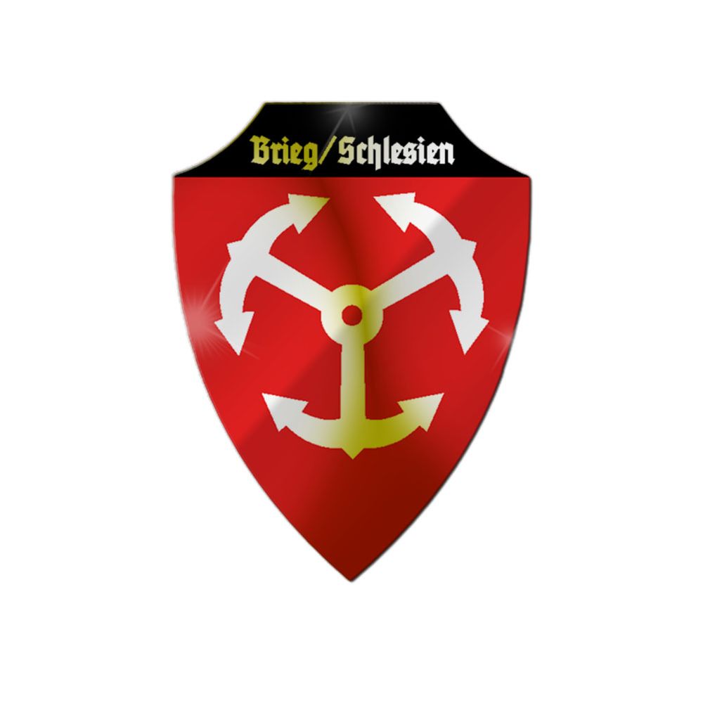 Aluschild Brieg Srzeg Kreisstadt Powait Brzeski polnische Woiwodschaft #33458