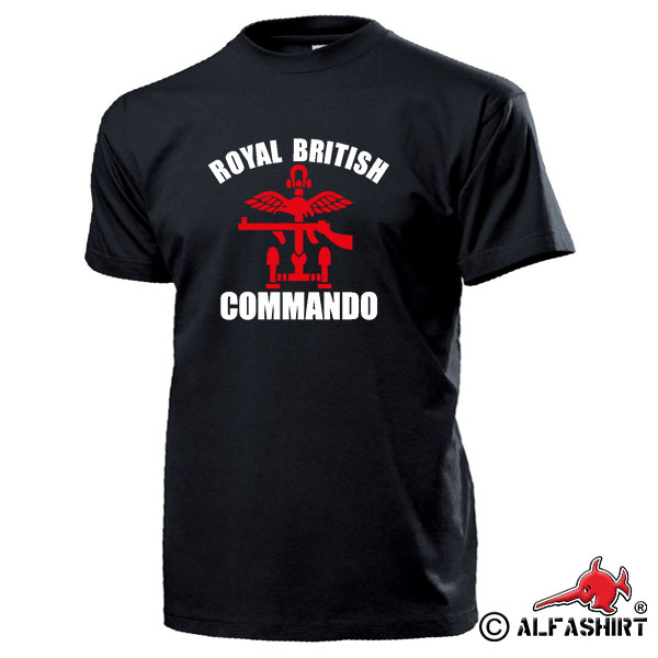 Royal British Commando Crests Badges Marines England Commando T Shirt # 17271