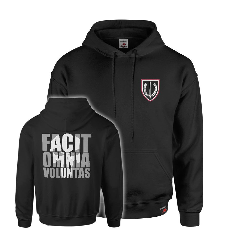 Hoodie KSK Facit Omnia Voluntas Spruch Eiliteeinheit Soldat Heer#46853