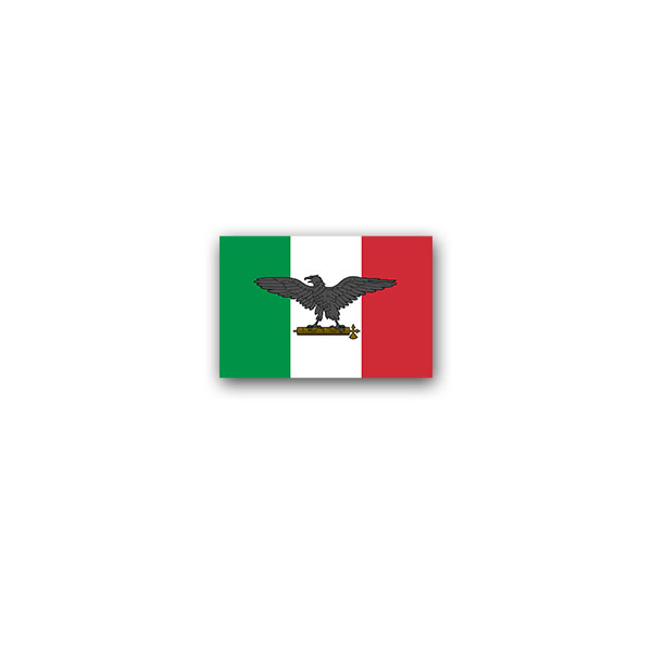 Sticker Republicca Sociale Italiana Social Republic Italia 11x7cm A3104