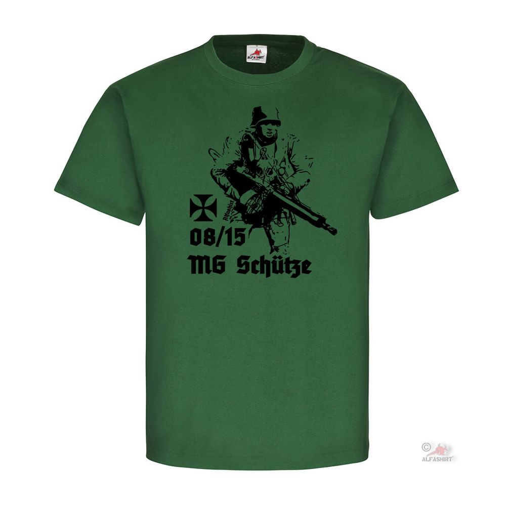 08-15 MG Schütze Wassergekühltes Maschinengewehr Kaiserreich Heer T-Shirt#20088