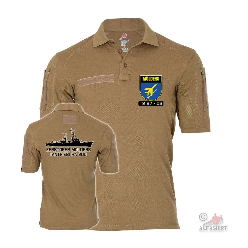 Tactical Polo Mölders (Antrieb) HA 200 D186 Wappen Schiff Bundeswehr #39327