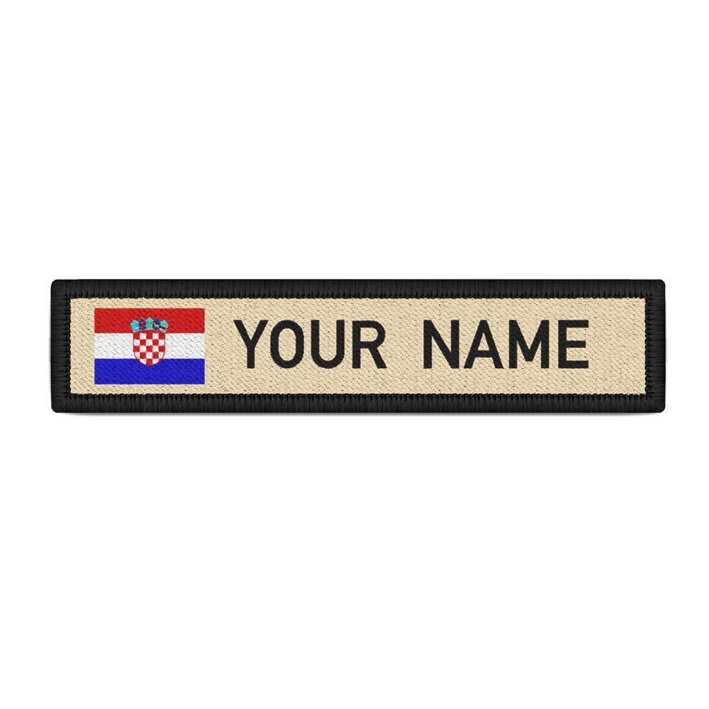 Namenspatch Kroatien Name Landesflagge Kroatisch Republika Hrvatska #25239