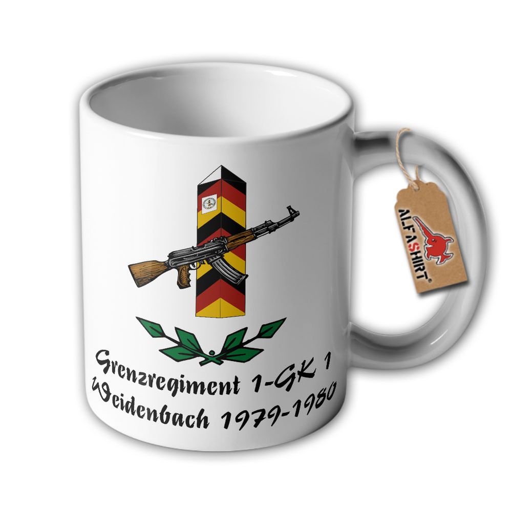 Tasse Grenzregiment 1 GK1 Weidenbach 1979 1980 DDR NVA Grenzschutztruppen #33836