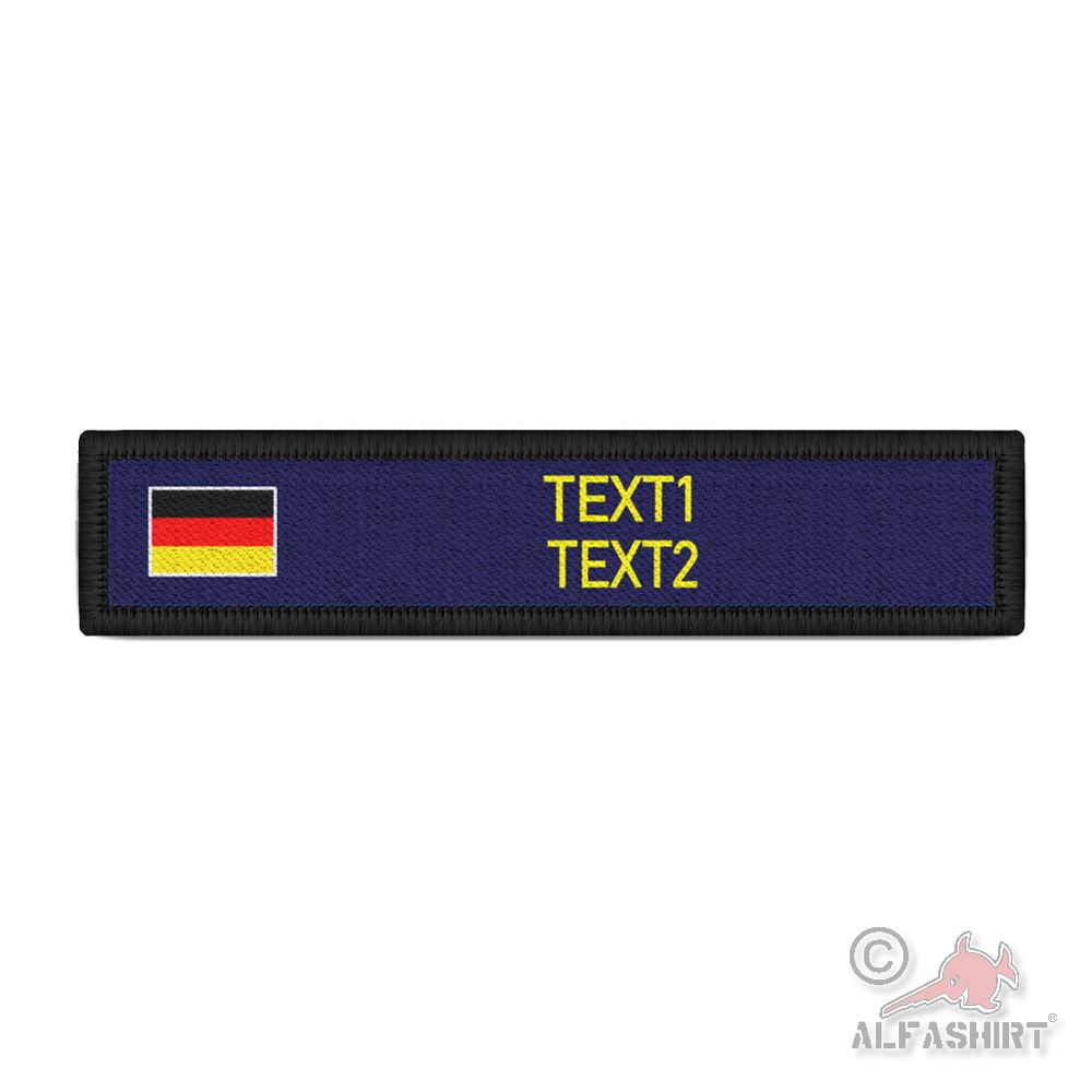 Patch Dunkelblau Navy Hilfswerk Feuerwehr Gelb Beruf Arbeitskleidung #45575