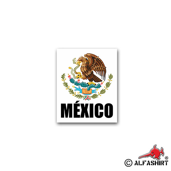 Aufkleber/Sticker México Mexiko Mexikaner Staaten Nordamerika 6x7cm A2465