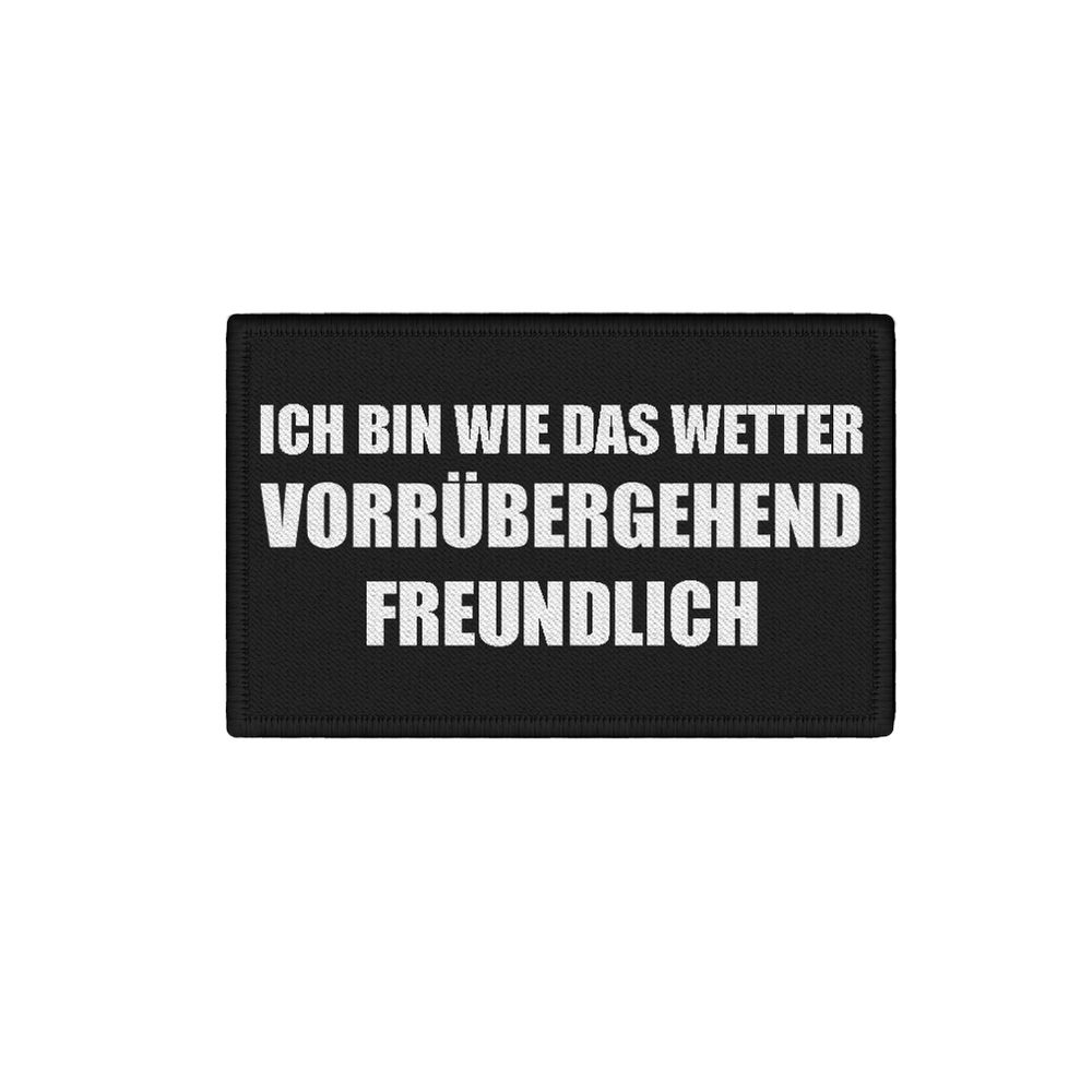 Patch like the weather temporarily friendly mood humor 7.5x4.5cm # 34252