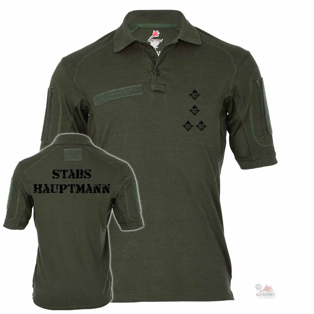 Tactical polo shirt Alfa - Staff Captain BW Badge Officer # 19115