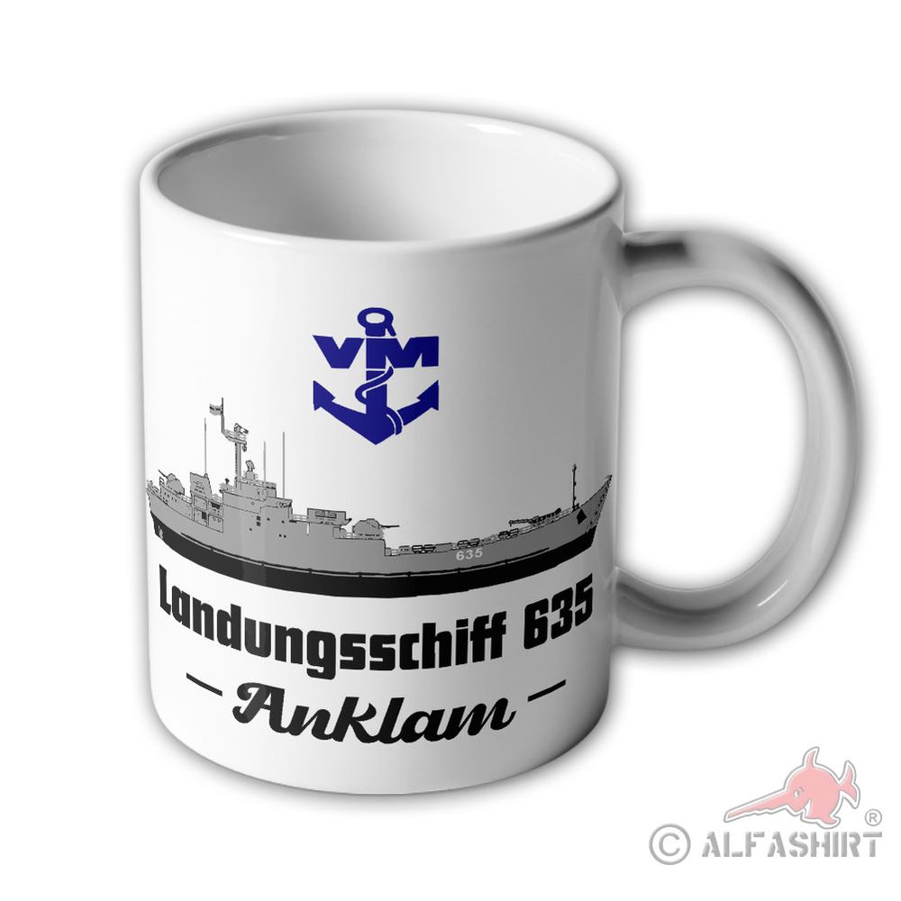 Tasse Landungsschiff 635 Anklam VM Volksmarine Hoyerswerda-Klasse Frosch #43955