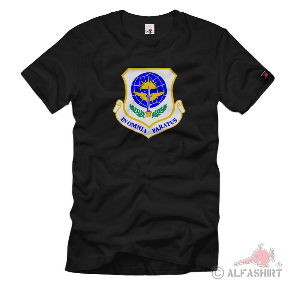 62nd Airlift Wing Miliär Usa Amerika Wappen Abzeichen Geschwader Einheit Emblem In Omnia Paratus - T Shirt #2819