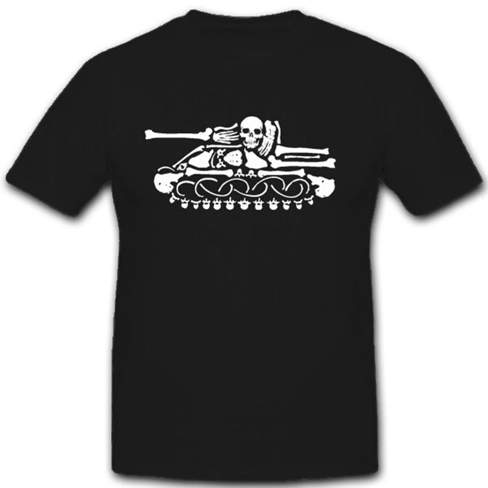 Totenschädel Panzer-Knochen Schädel Skelett Totenkopf Kunst - T Shirt #7692