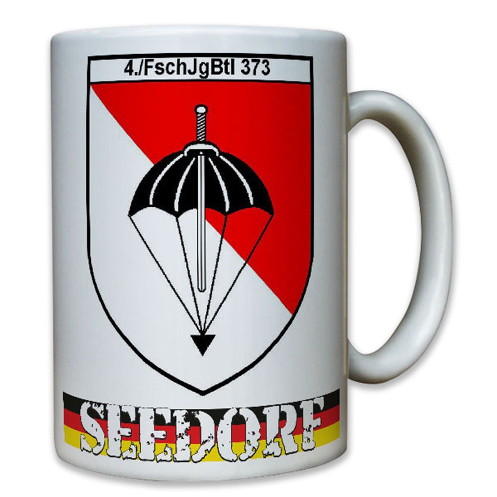4 FschJgBtl 373 Seedorf Bundeswehr Fallschirmjäger Bataillon 373 - Tasse #8058