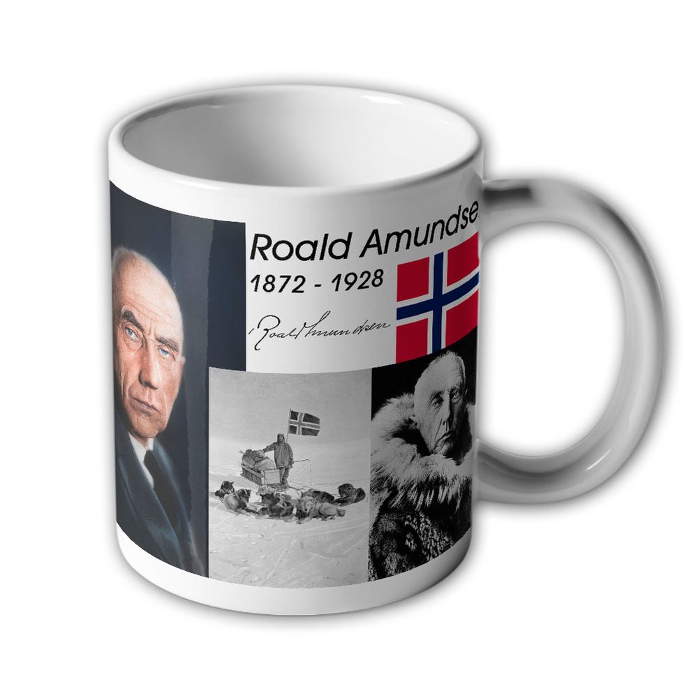Tasse Roald Amundsen Norwegen Polarforscher Süd-Pol Arktis Antarktis #31229