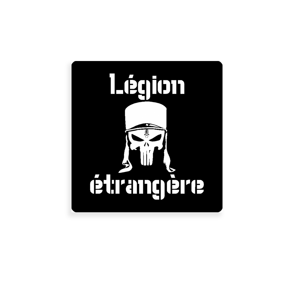 Légion étrangère Skull Aufkleber Sticker Fremdenlegion Frankreich 7x7cm#A4029