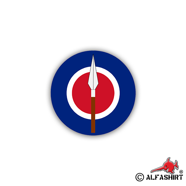 Aufkleber/Sticker Rhodesian Air Force 2 RhAF Rohdesian Militär WW2 7x7cm A2093