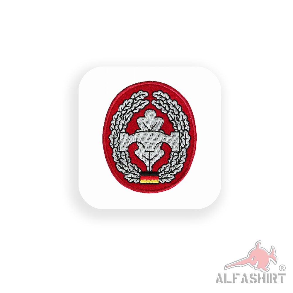 Aufkleber/Sticker Barettabzeichen Pioniertruppe Streitkräftebasis BW 7x7cm A2459