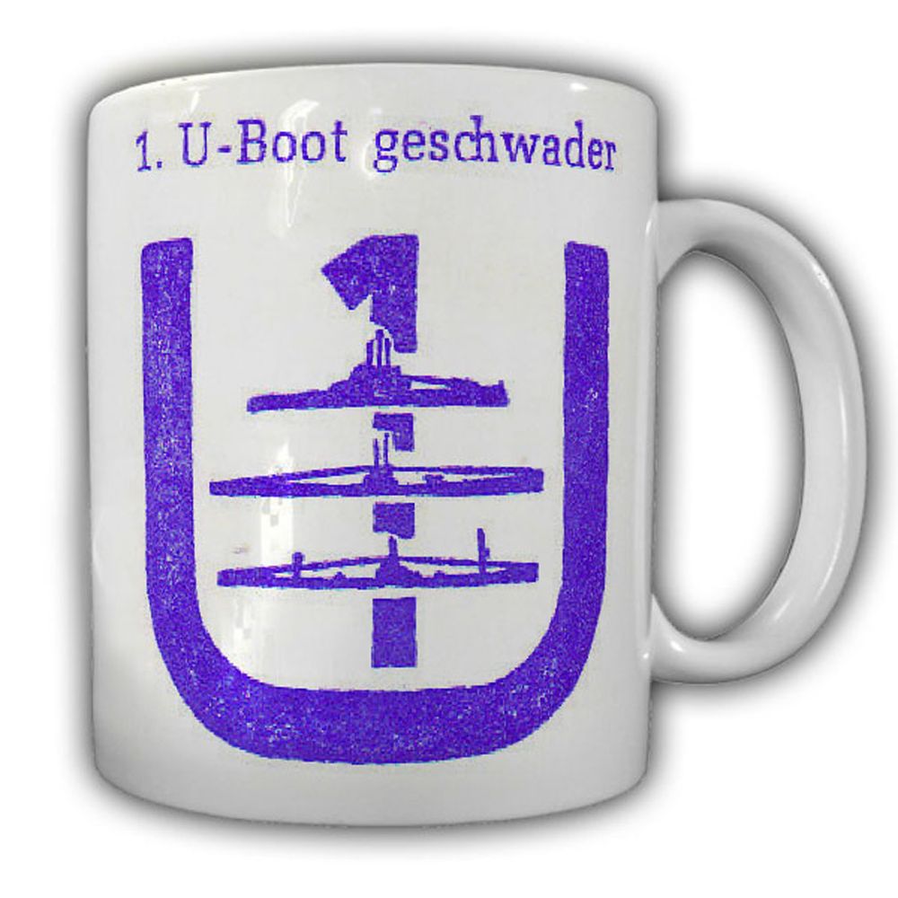 Tasse U-Boot Geschwader Bundeswehr Marine Wappen Unterseeboot Abzeichen #23832