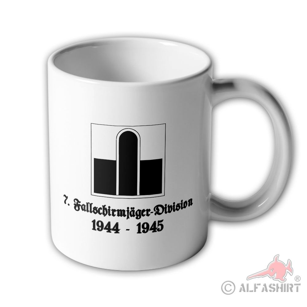 Tasse 7 Fallschirmjäger-Division Luftwaffe Abzeichen Wappen Becher #43539