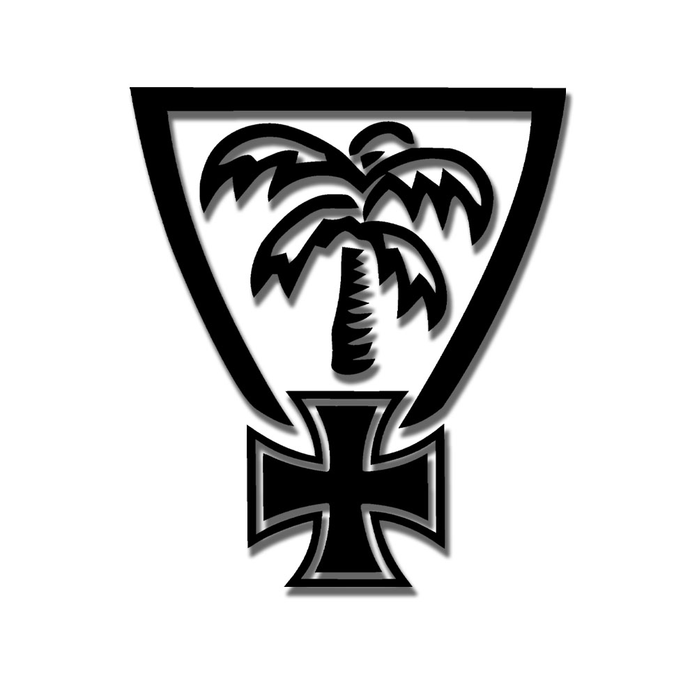 Aufkleber 10x8,7cm Nordafrika DAK Palme Heer Wüste Soldat A6484