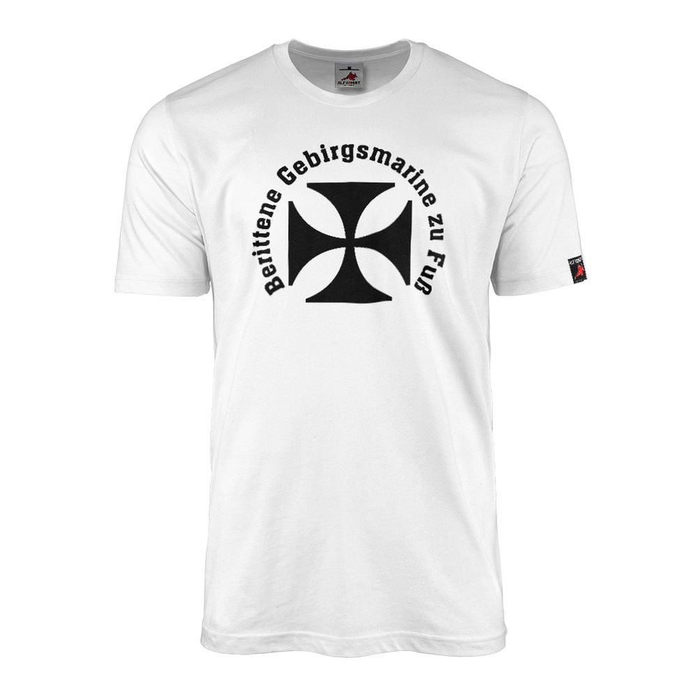 T-Shirt Mounted Humor Fun Military German Armed Forces Mountain Troops #13601