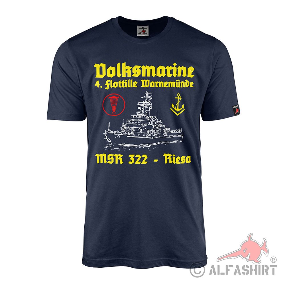 MSR 322 Riesa 4 Flotilla Volksmarine Warnemünde Seaman T-Shirt # 42136