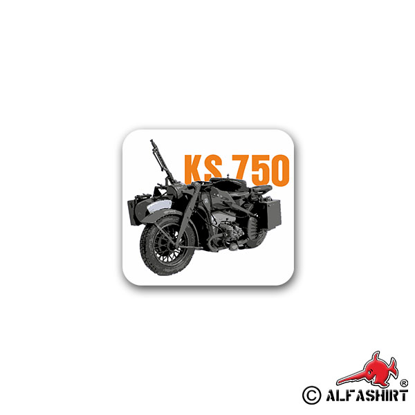 Aufkleber/Sticker KS 750 Motorradgespann Oldtimer Bike Sammler 8x7cm #A2249