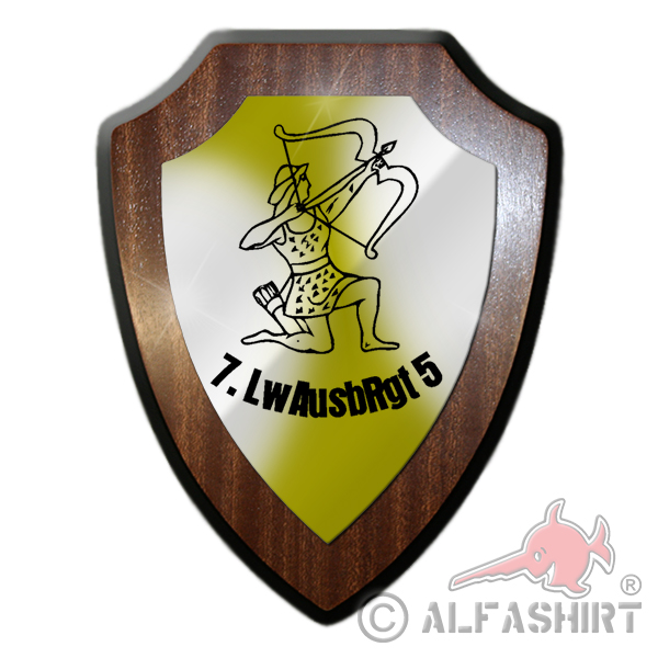 Heraldic shield LwAusbRgt 5 Luftwaffe Air Force Training Regiment # 25787