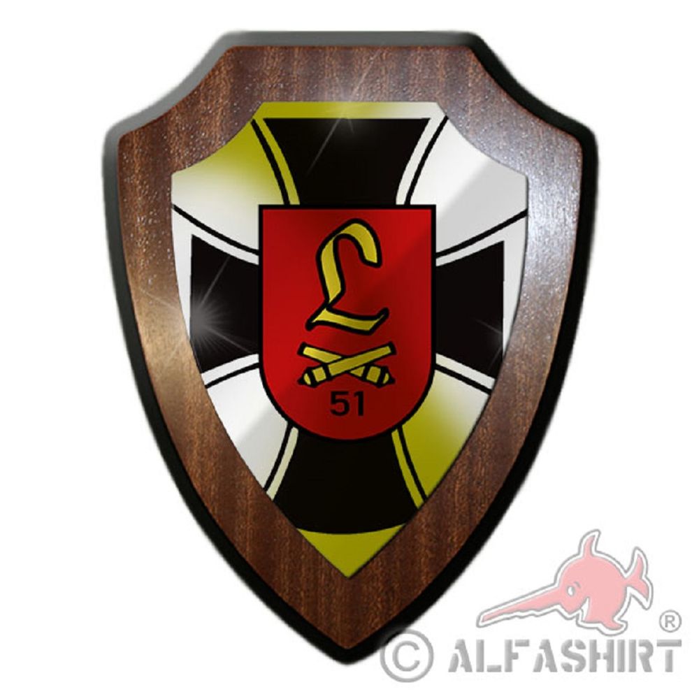 FArtLBtl 51 Field artillery baton Idar Oberstein Heraldic shield # 19895