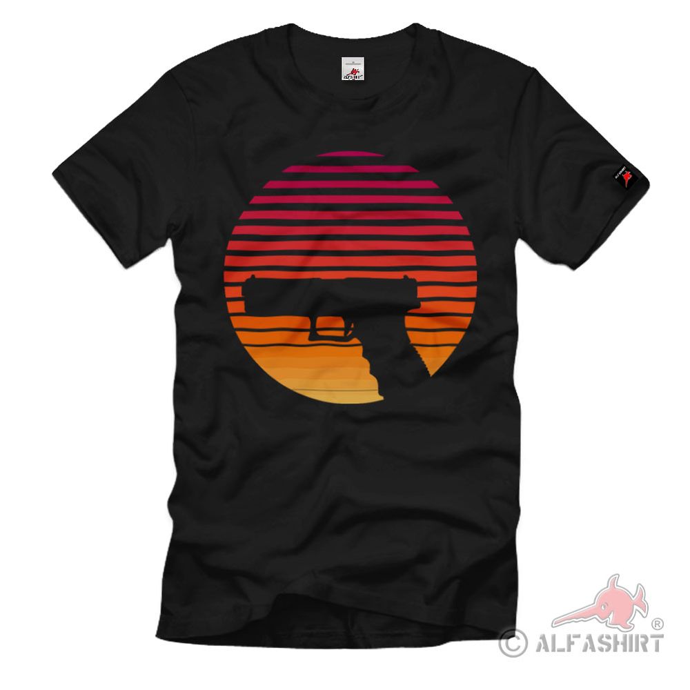 Sportschütze Retro Pistole 17 9mm Airsoft T-Shirt #627
