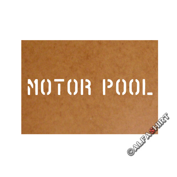 Engine Pool Schablone Ölkarton Lackierchablone 2,5x20cm # 15189
