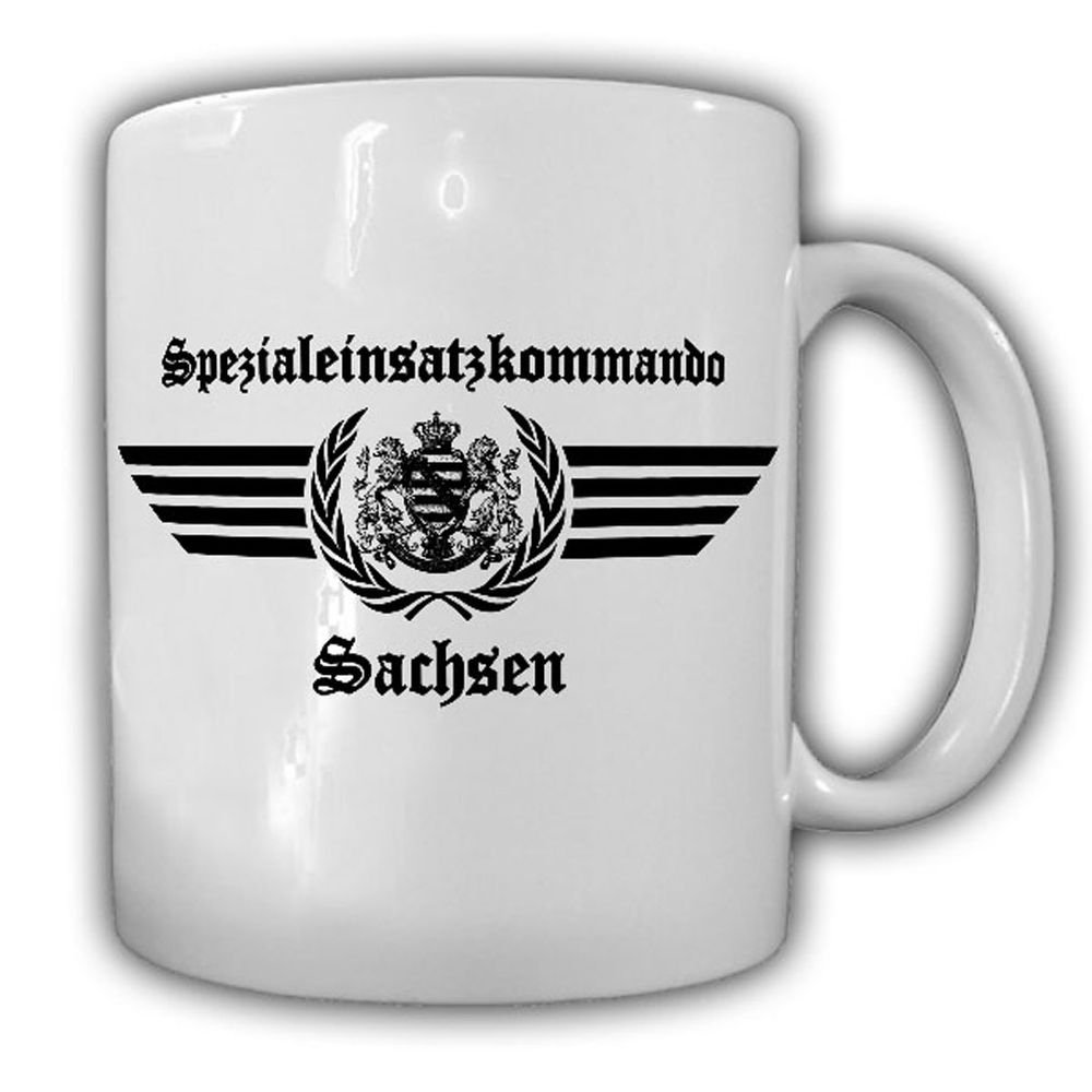 Tasse SEK Sachsen Spezialeinsatzkommando Logo Polizei Auto Sitz Symbol #23681