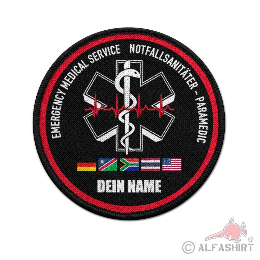Patch personalisiert Emergency Medical Service Flagge Fahne Deutschland #43492