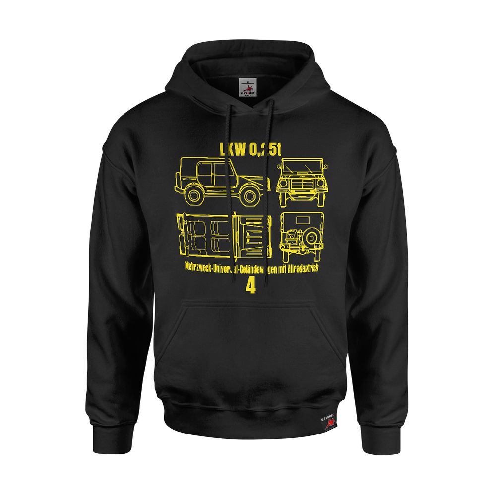 Truck 0.25t 4-seater Bundeswehr multi-purpose universal off-road vehicle all-wheel drive driver vintage car - hoodie #8914 Truck 0.25t 4-seater Bundeswehr multi-purpose universal off-road vehicle all-wheel drive driver vintage car - hoodie #8914