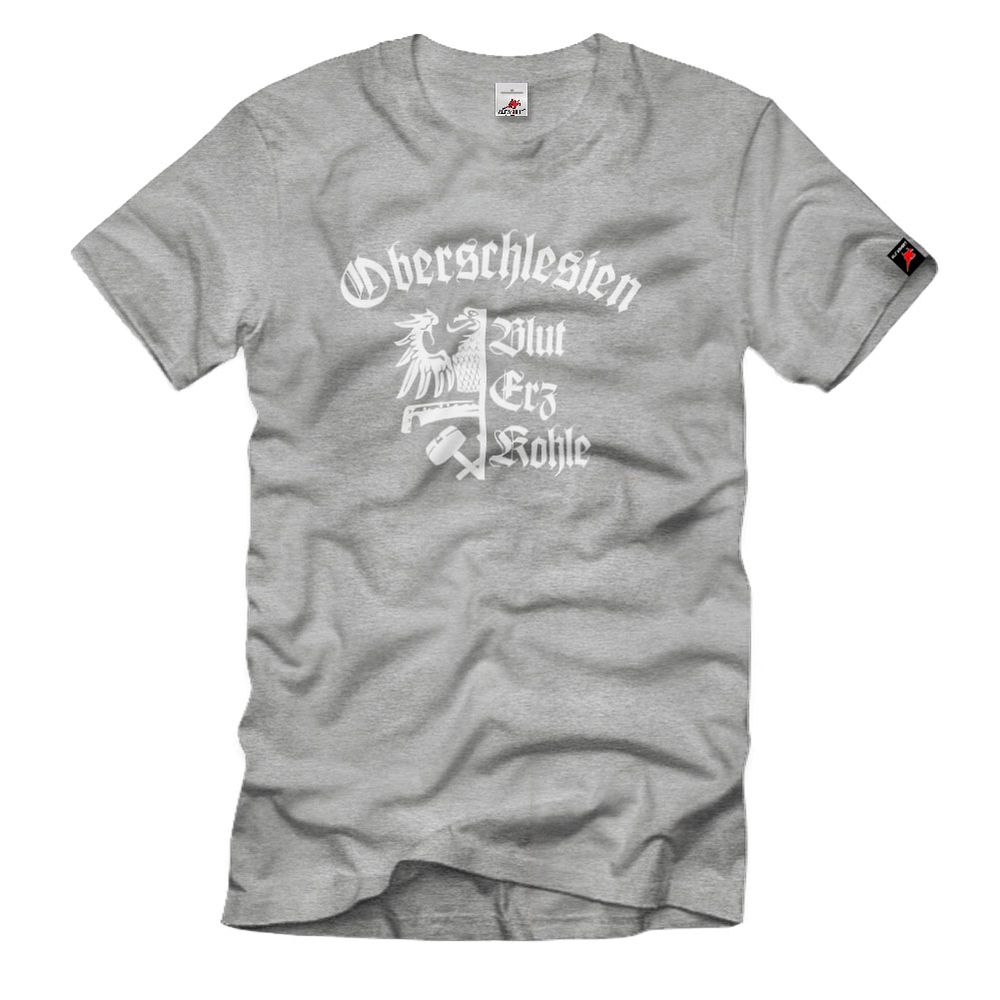 Oberschlesien Blut Erz Kohle Schlesien Schlesier Heimat Adler - T Shirt #14600