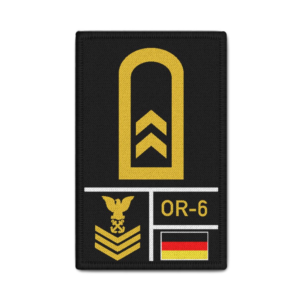 Rank Patch Bundeswehr Heer Luftwaffe Marine Schwarz #BW-Patch