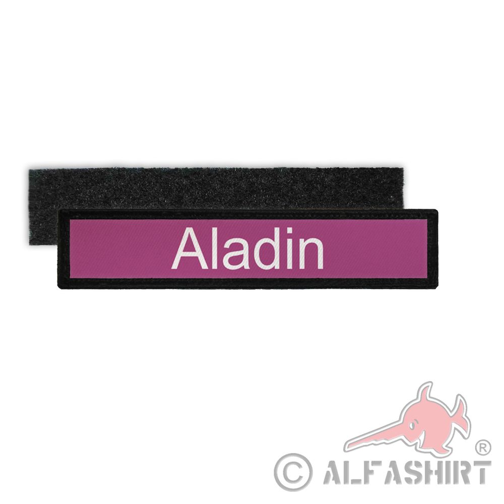 Namenspatch Aladin Zeichentrick Orient Wunderlampe Arabien Wüste Aufnäher #26202