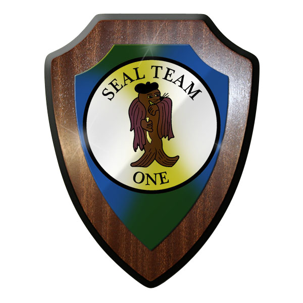 Coat of Arms / Wall Shield - SEAL Team 1 Special Forces USA US Navy SOCOM #9860